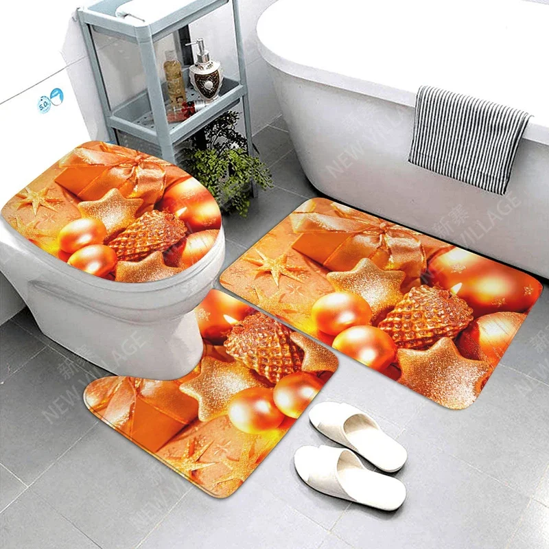 home bathroom floor mats Christmas animals Bath Foot mat modern bathroom accessories rug Toilet mat Bathtub anti-slip carpet