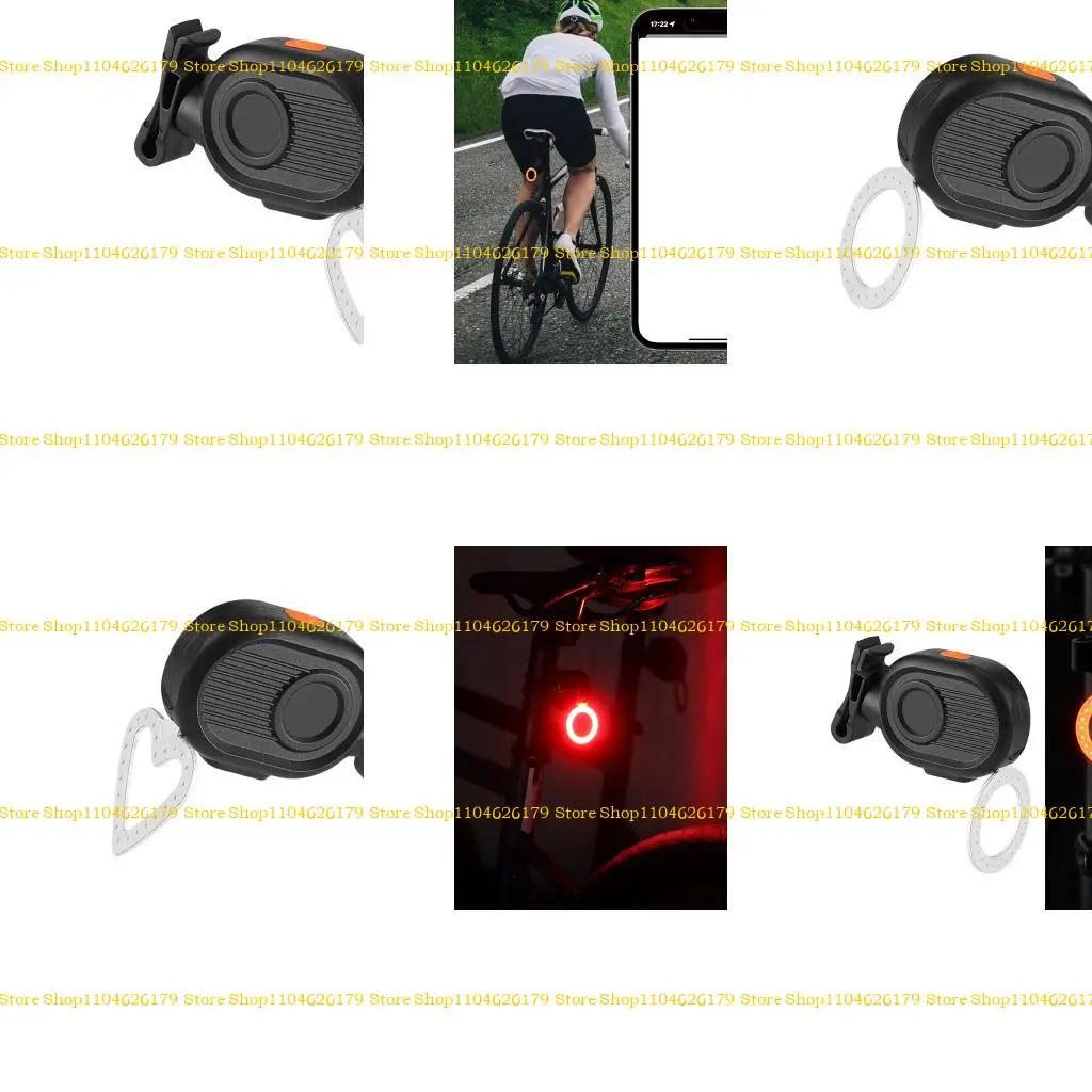 

A1A2 Rechargeable Bike Rear Light Mountain Bike Cycling Light with Trackers LED Bike Taillight Bike Warning Lamp
