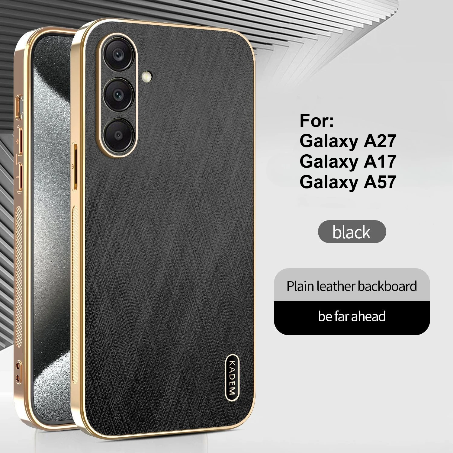 For Samsung Galaxy A27 A17 A57 5G Case Luxury Magnetic Electroplating Gold Silk Pattern Anti-fall Cover For Samsung A27 Funda