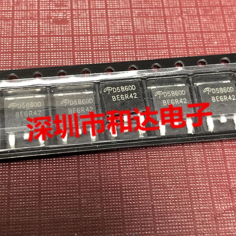 10pcs orginal new D5B60D AOD5B60D TO-252 600V 5A