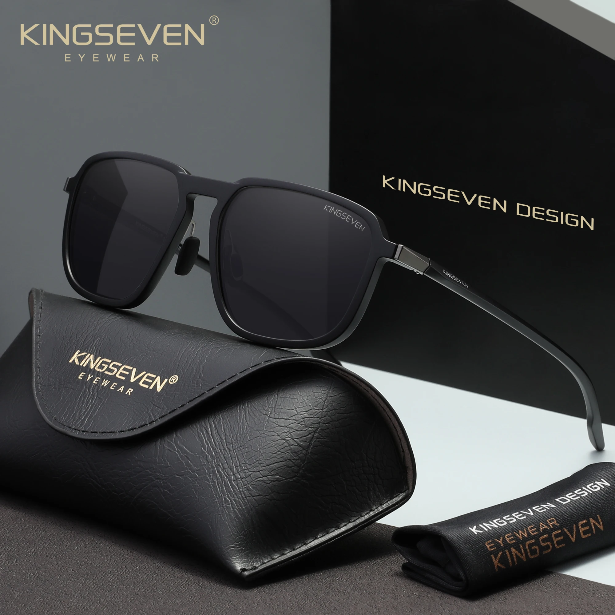 

KINGSEVEN оригинальные модные солнцезащитные очки повседневные женские и мужские поляризационные защитные очки UV400 антибликовые очки для вождения на открытом воздухе