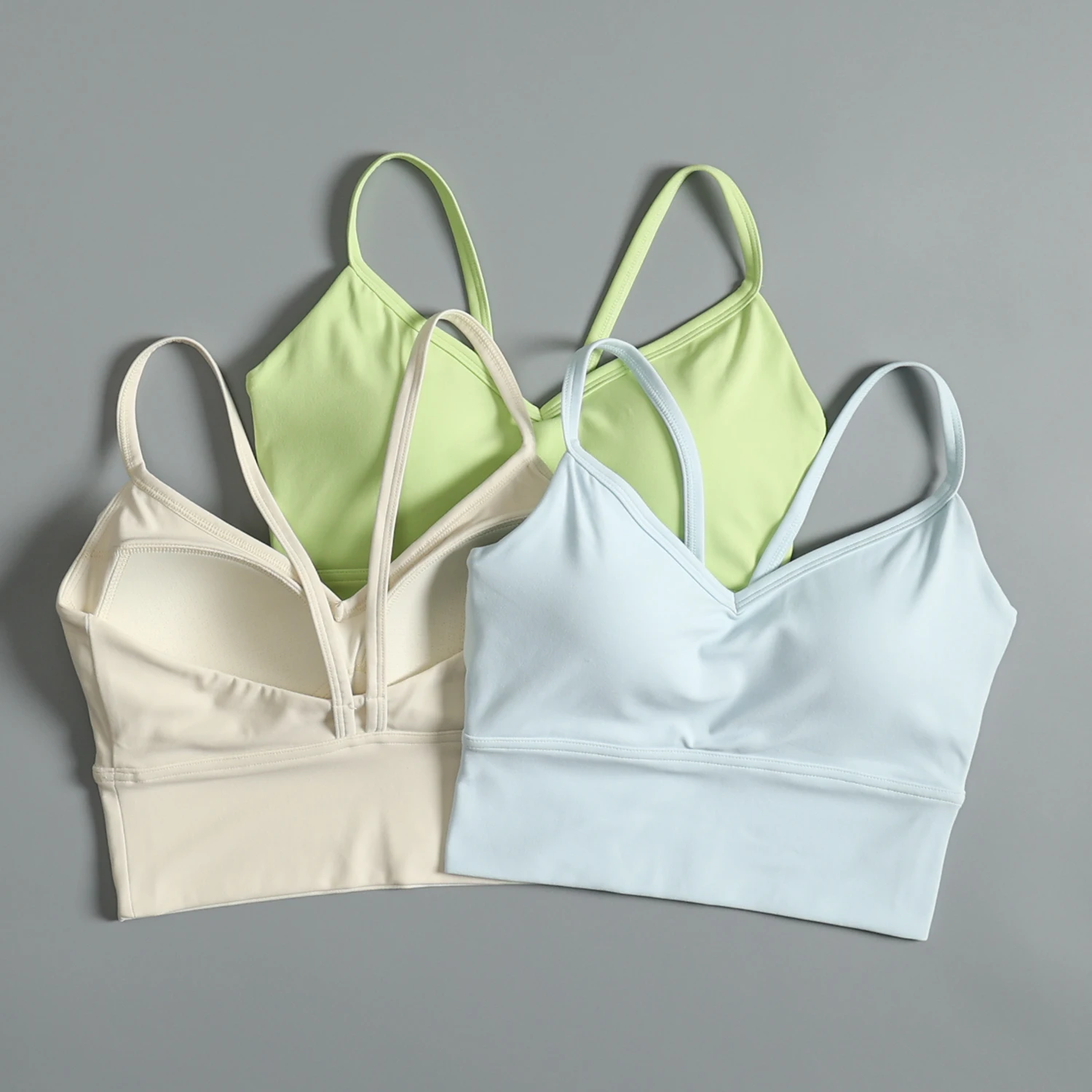 

All-in-one sports lingerie women's summer sexy beautiful back strap yoga bra running shockproof fitness vest wear outside