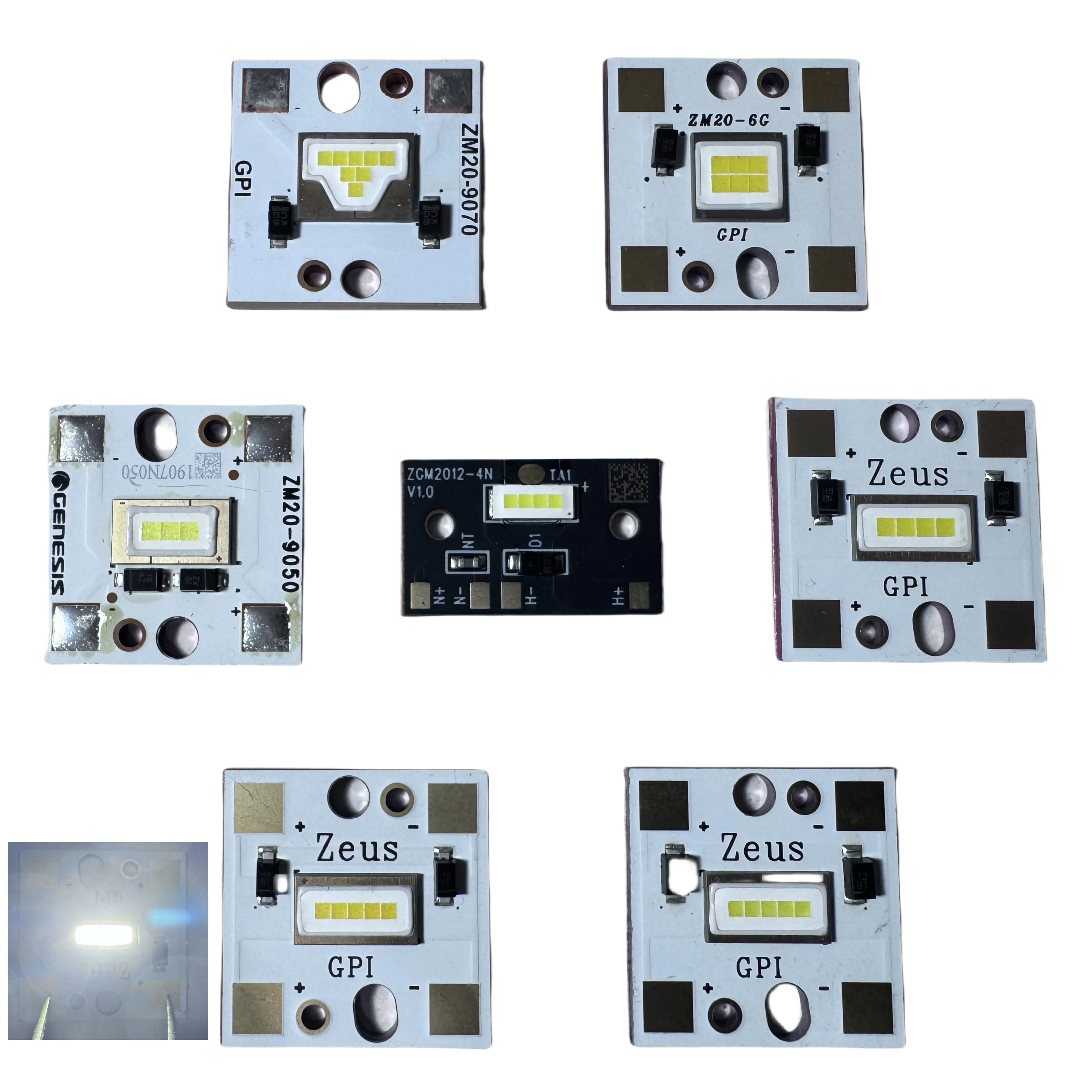 

For Automotive LED Headlights Application High Luminance multi-chip LED 3chips 4chips 5chips 6chips Cool White ZM20-6GX 5000k