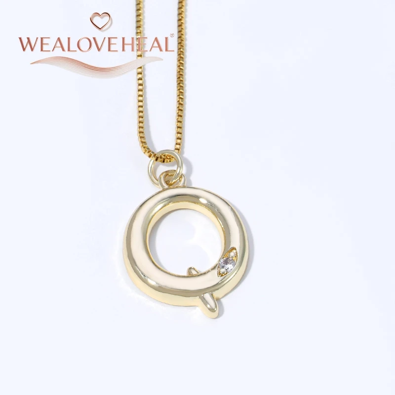 muttertagsgeschenk，Luxuriöse Halskette mit Initialen von A bis Z aus 18 Karat vergoldetem Messing, glänzender CZ-Buchstabenanhänger, minimalistischer Alphabet-Schmuck für Frauen, individuelles Namensgeschenk – Detail 35