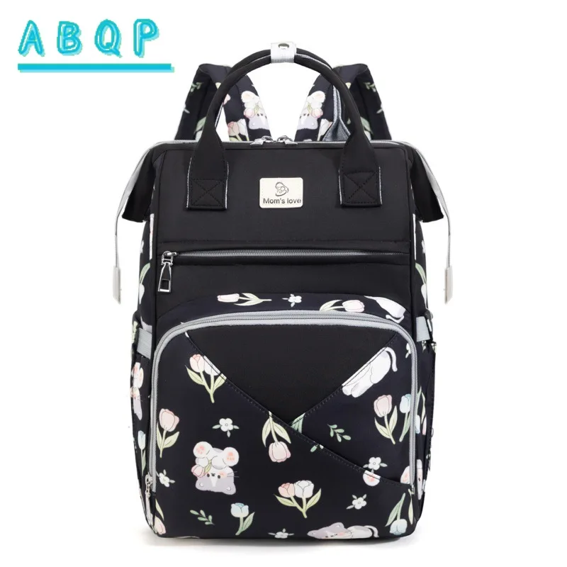 New Diaper Bag Backpack Cartoon Baby Diaper Bag Backpack Large Capacity Multifunctional Outing Baby Products Storage Backpack
