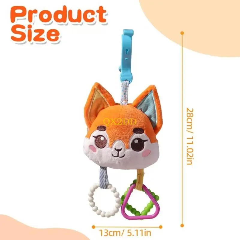 QX2D – hochet en peluche douce pour berceau, jouet Mobile pour nouveau-nés, développement visuel sensoriel, pendentif avec