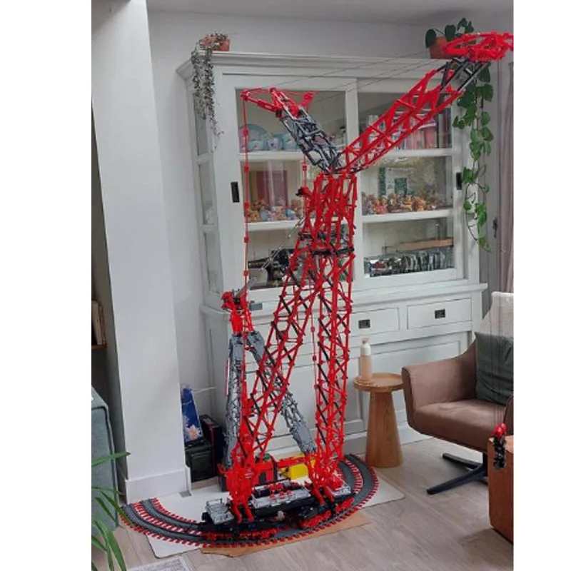 Building Blocks MOC-195537 New City Giant Circular Crane Arm 7512 Pieces MOC Creative Holiday New Year Christmas Toy Gift