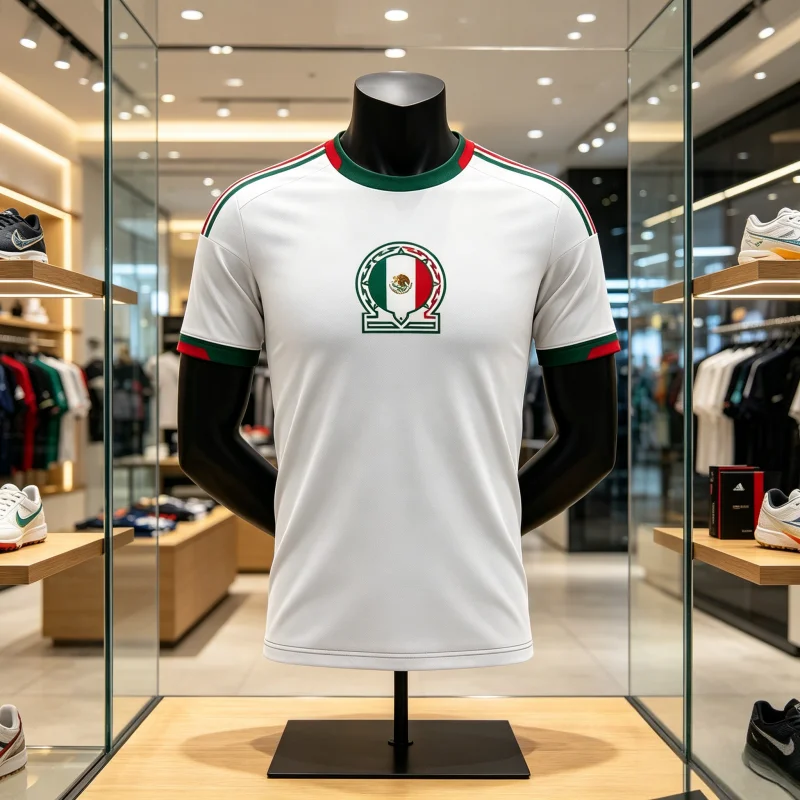2026 Schnelltrocknende Mexiko 3D-gedruckte Fußballtrikots für Fans, Sport- und Freizeittraining, Herren-Eltern-Kind-Kleidung – Detail 3