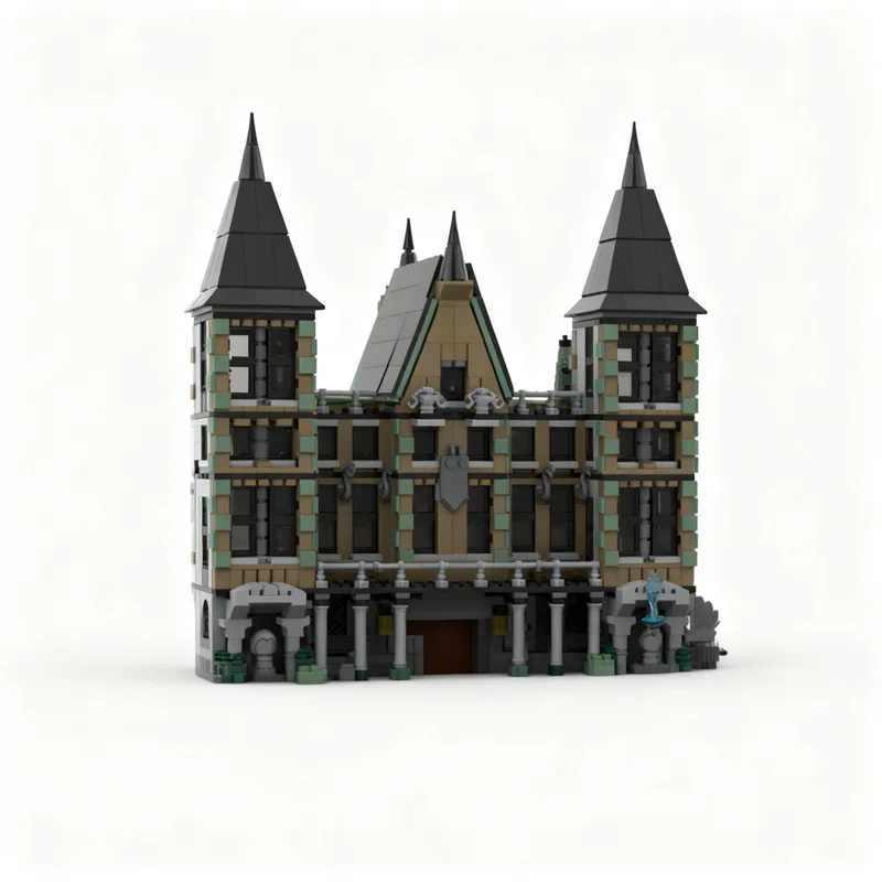 3760 Piezas MOC Modular Streetscape My Malfoy Manor, Bloques de Construcción de Modelos, Regalos de Navidad, Idea de Construcción, Juguete Creativo Educativo
