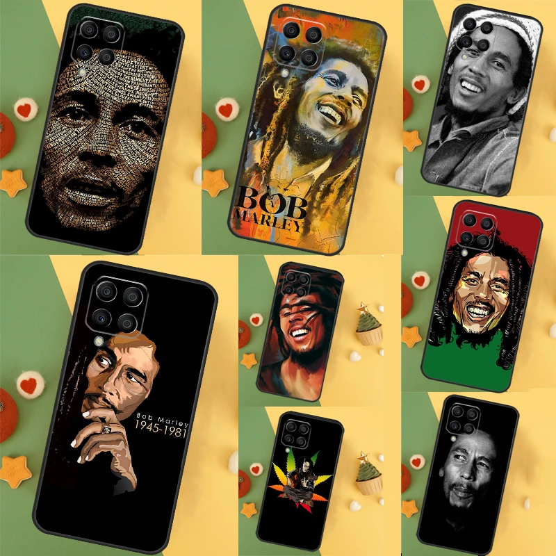  Bob Marley For Samsung Galaxy M53 M33 M13 M14 M34 M54 M12 M32 M52 M20 M15 M55 M31s M30s M21 M51 Case