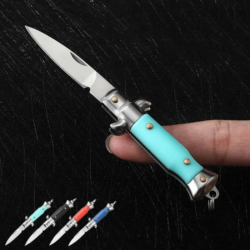 Mini Portable Folding Pocket Knife Multifunction EDC Keychain Pendant Camping Outdoor Survival Blade Cutter Opener Unpacking Too