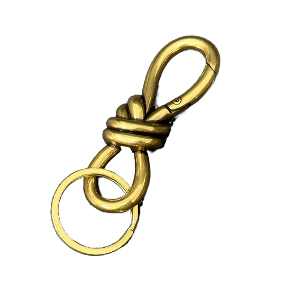 

Multi-Functional Twist Knot Spring Buckle Hardware Accessory Multicolor 8-Shaped Buckle Vintage Zinc Alloy S Type Keyring Hook