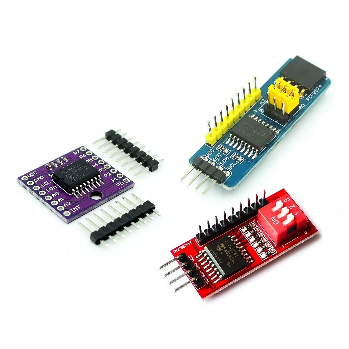 【Robot ah】 PCF8574 PCF8574T I/O per I2C IIC Port Interface Support modulo esteso a cascata per scheda di espansione Arduino High Lo
