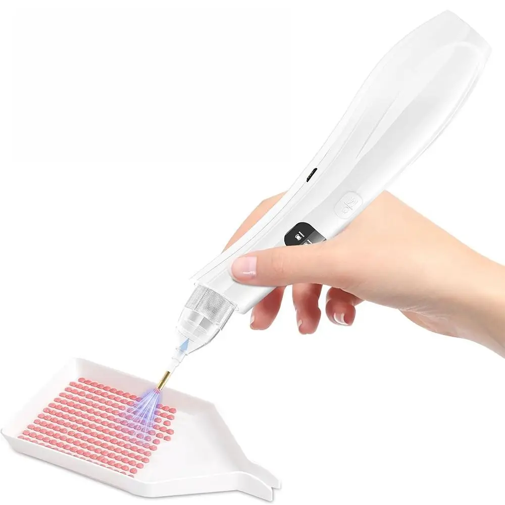 

Portable Automatic Diamond Painting Pen Adjustable Suction Mode Wireless Diamond Paint Suction Device DIY 4 Replacement Tips