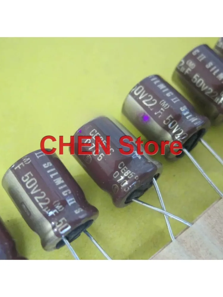 10PCS/lot original ELNA SILMIC II 50V22UF 10x12.5MM 85C SILMICII 22UF 50V electrolytic capacitor free shipping