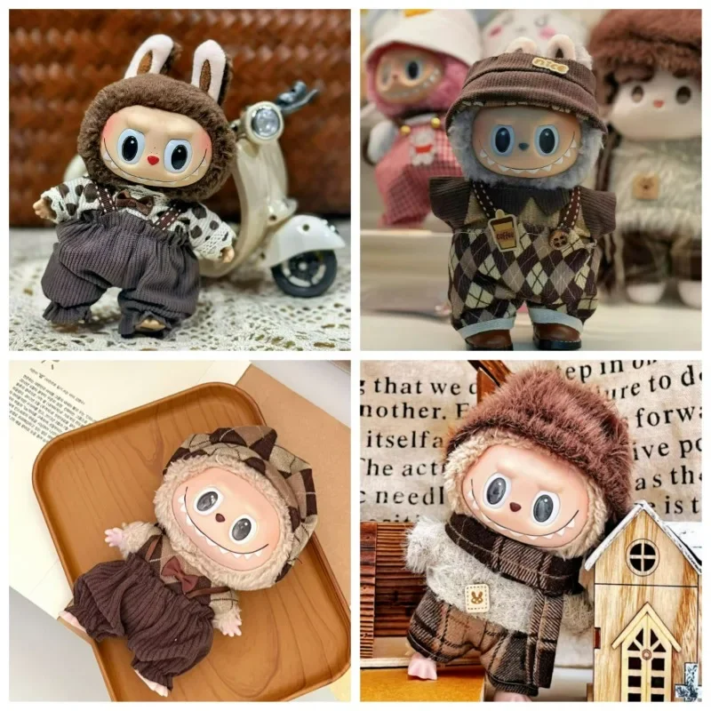 

Fashionable Plush Rabbit Clothing Accessories Brown Clothing Set Suitable As Decorations and Perfect Gifts