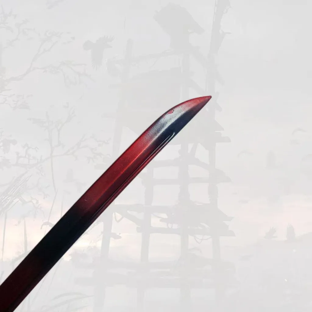 10inch 25cm Sekiro Shadows Die Twice Red Black Brown Mortal Blade Metal Sword Japanese Samurai Katana Cosplay Prop Safe Toy