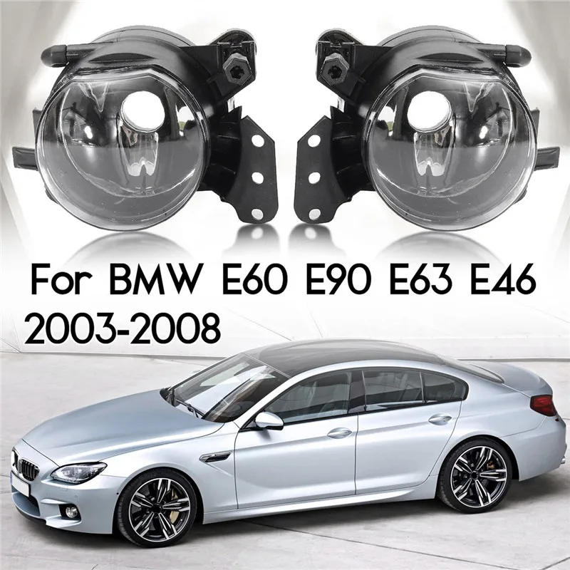 자동차 안개등 LED 렌즈 안개등 주간 주행등 DRL, BMW E60 E90 E63 E46 323i 325i 525i 2003 2004 2005 2006 2007 2008, 2 개