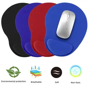 Ergonômico descanso de pulso mouse pad confortável suporte de pulso tapete antiderrapante de ratos macio mousepad para pc, laptop, computador 6 principais vendas peças de mouse - №5