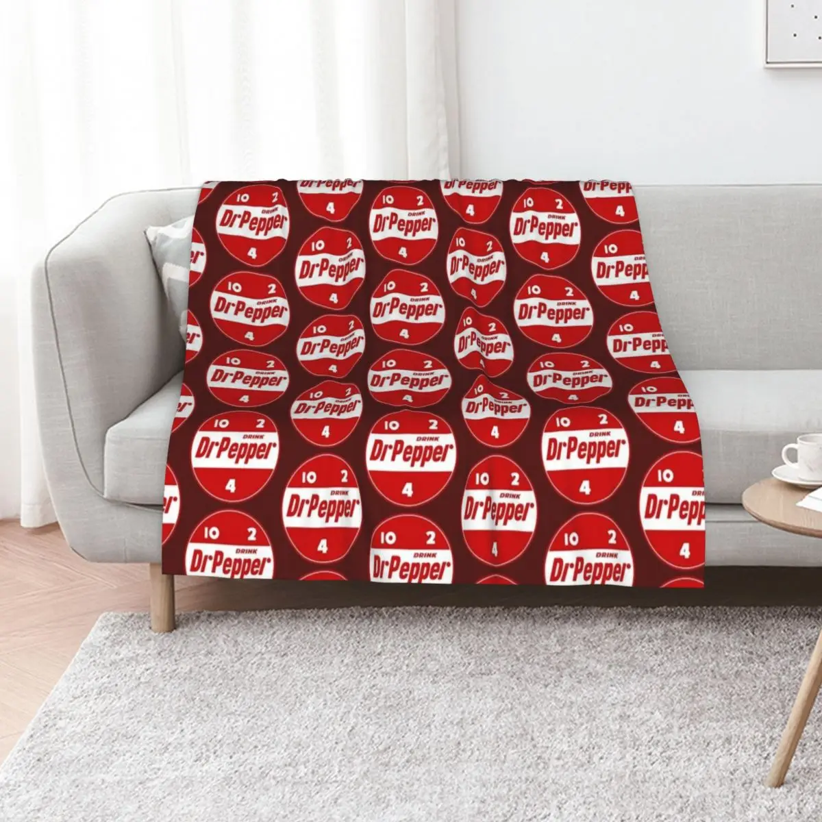 

1950's Dr Pepper Throw Blanket Baby Thermals For Travel for winter valentine gift ideas Blankets