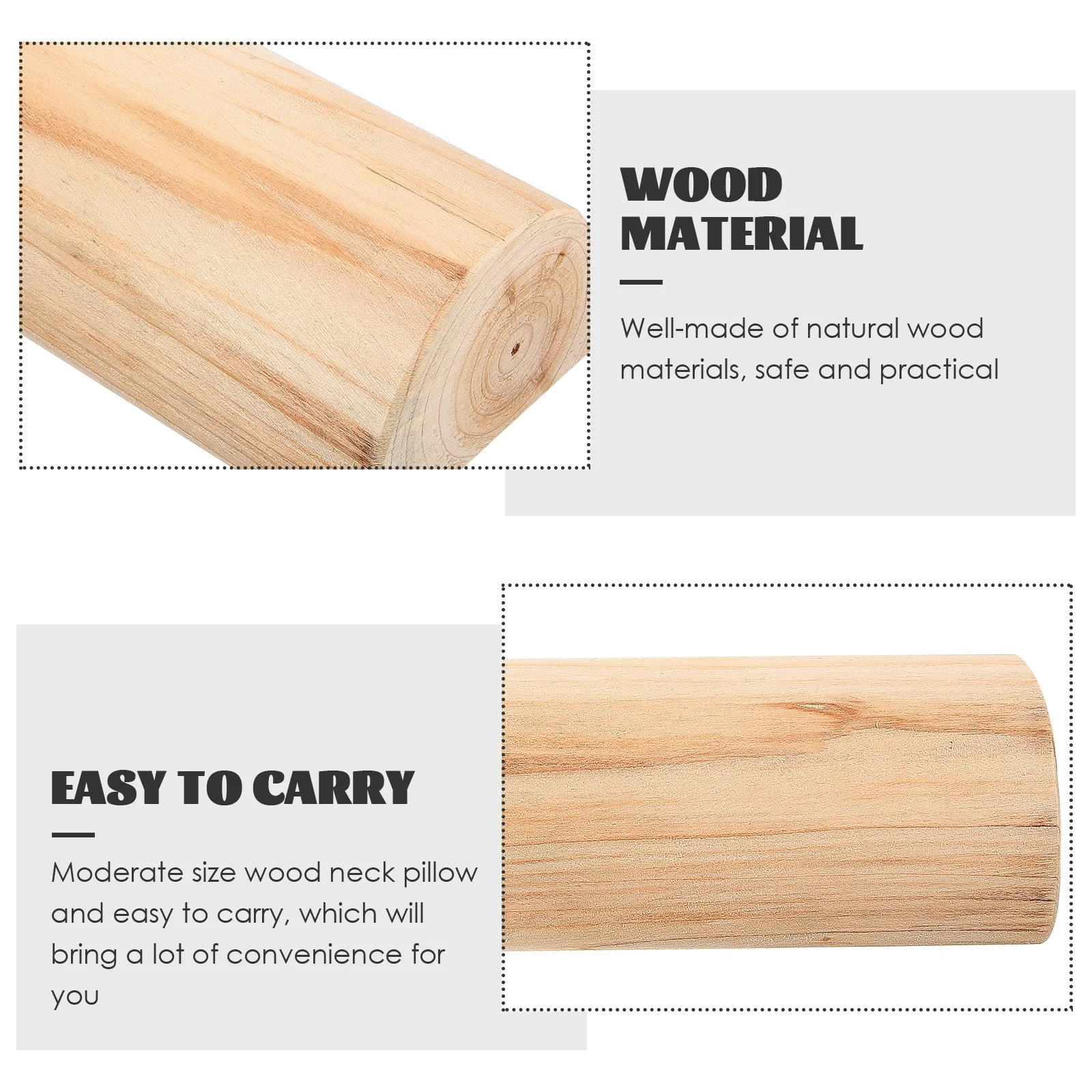 

Natural Wooden Pillow Cervical Neck Support Smooth Surface Pain Relief Sauna Steam Room Massage Pillow Daily Use