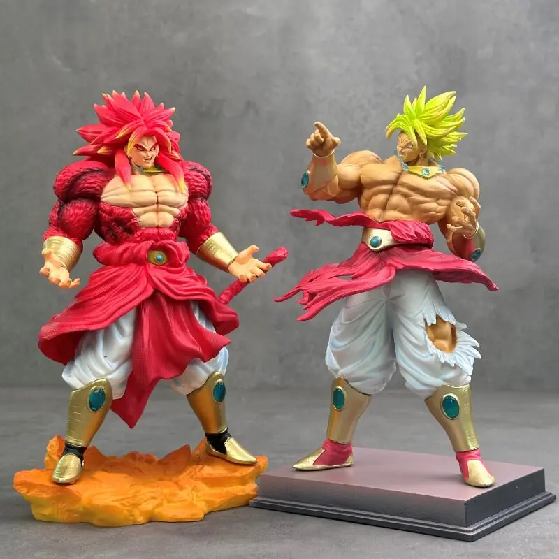 21cm Dragon Ball Super Super Saiyan 4 Broly Anime Figure Gk Statue Model Desktop Ornament Home Decoration Collectible Toys Gifts