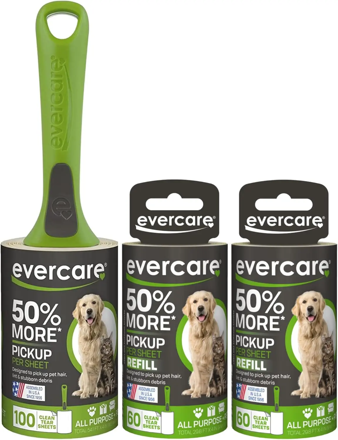 

Extra Sticky Lint Roller with Ergo Grip, 220 Sheets for Pet Hair Removal