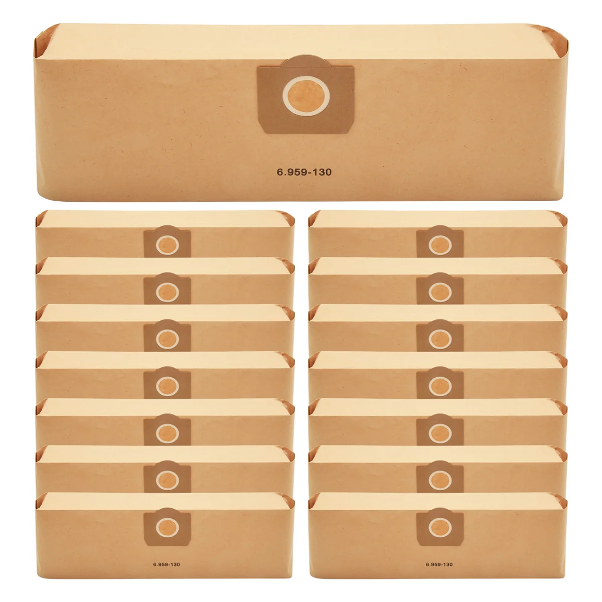 popular 15 Pcs Vacuum Cleaner Bag for Karcher 6.959-130.0 Filter Bags for A2201 WD3 Paper Bag Wet & Dry Vacuum Cleaner Parts