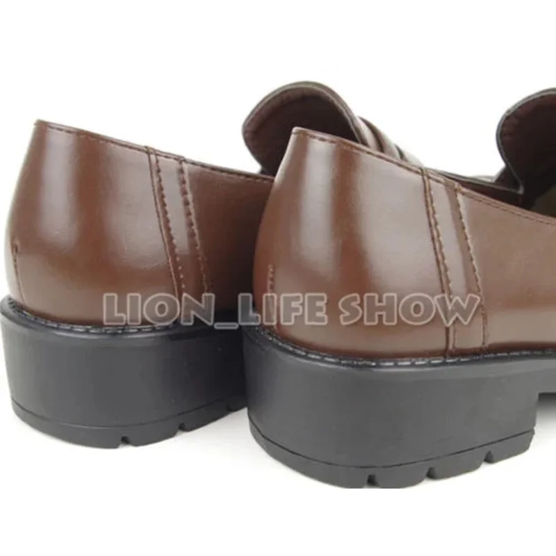 3 ألوان JK حذاء المرأة اليابانية طالب موحدة خادمة لوليتا كعب منخفض جولة تو تأثيري الأحذية