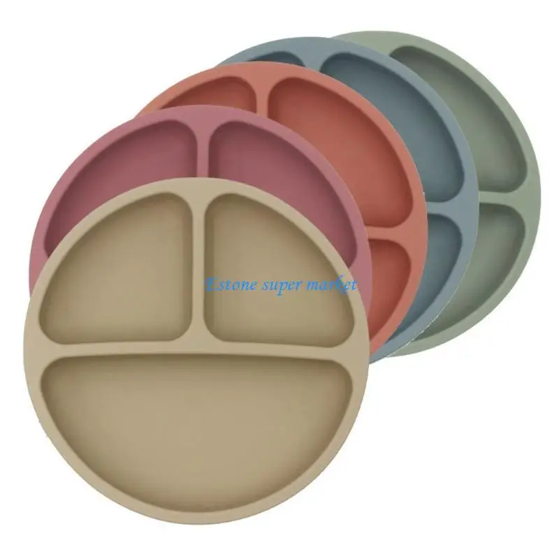 090B مجموعة من ملحقات السيليكون لحديثي الولادة مرايل إطعام وطبق عشاء ووعاء وملعقة #2