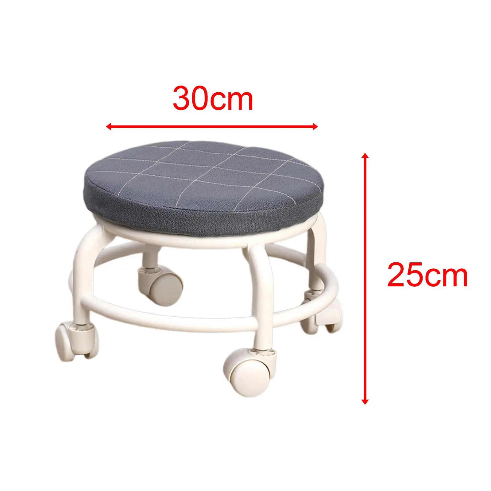 Rolling Stools with Wheels Portable Comfortable Sturdy Short Small Stool Chair Movable Mini Stool for Library Kids and Adult