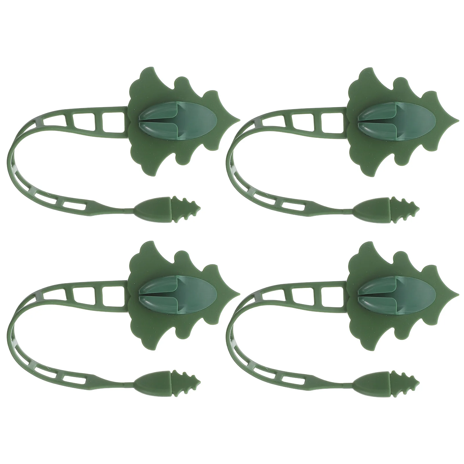 

4Pcs Christmas Garland Hooks Silicone Mantle Holders Adhesive Wreath Hangers Fireplace Stocking Organizers Reusable Ties