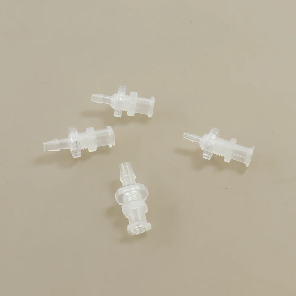 Luer Lock Adapter Straight through plate PP Plastic Air Valve Pipe Subpackaging Instrument Tracheal Connector