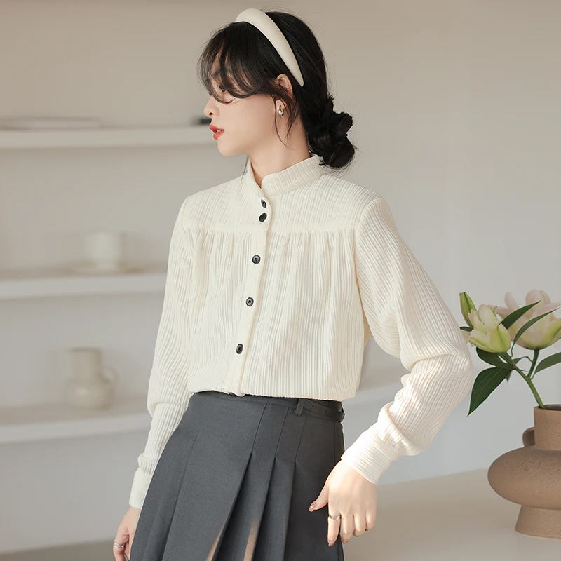 

Новые элегантные женские блузки, рубашки для женщин, блузы с длинным рукавом, повседневные топы.