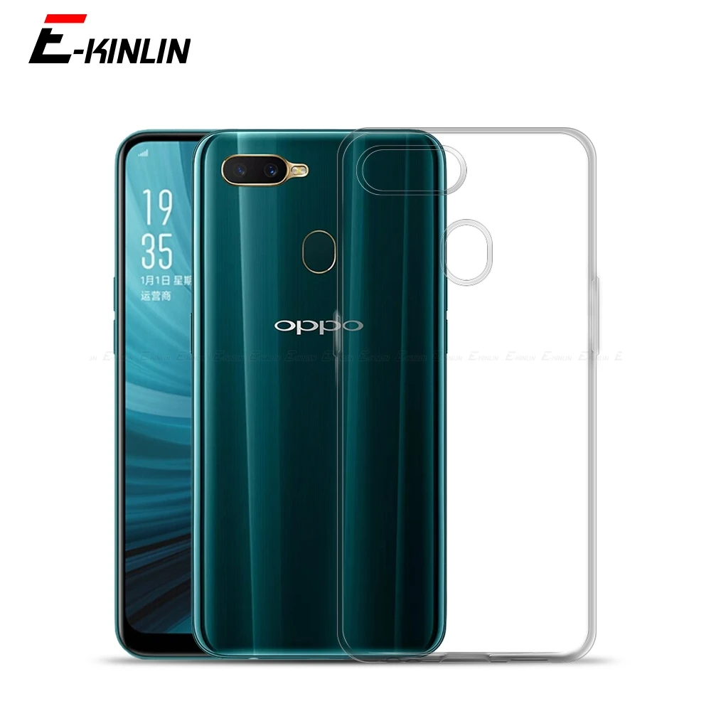 Ultra Slim Clear Silicone Case For OPPO A31 A32 A33 A35 A8 A3s A3 A5 A5s AX5 AX7 A9 2020 Back Soft TPU Protection Cover