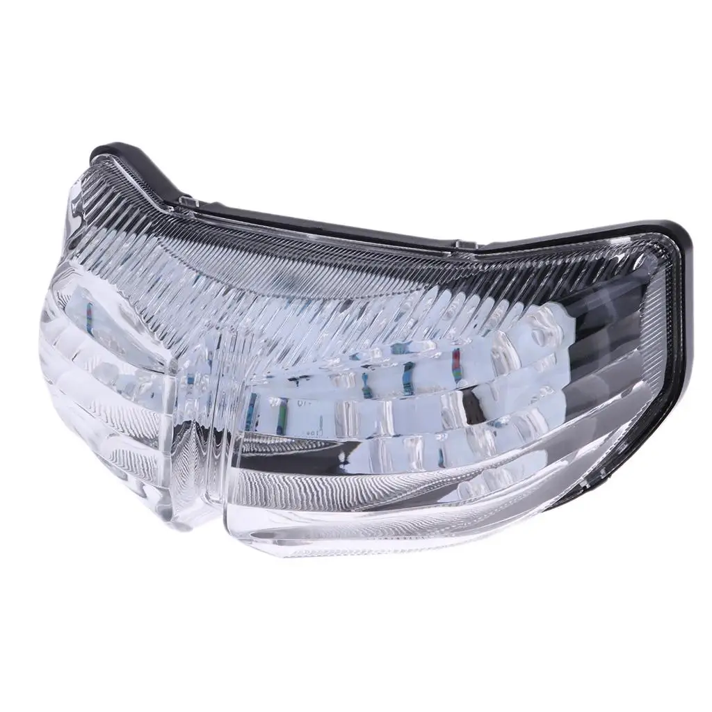 

License Plate Rear Brake Light Clear Smoke Lens Universal Taillight for Yamaha FZ
