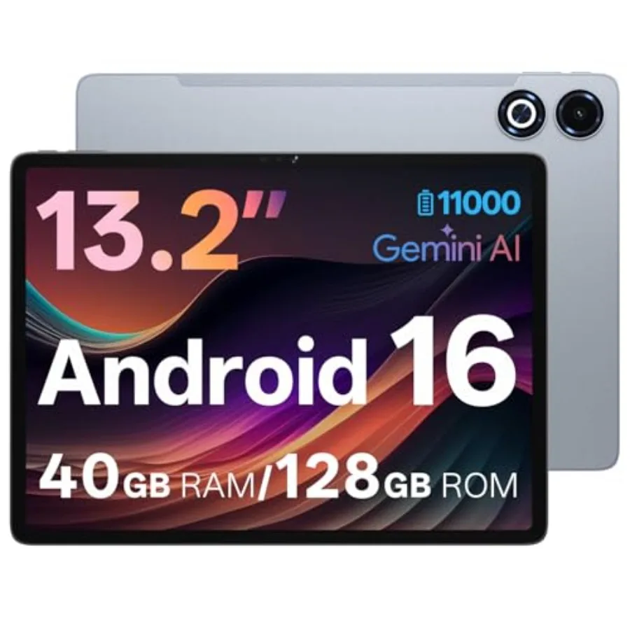 Large Screen Tablet for Work and Entertainment IPS Display Black 2K Resolution with 90Hz Refresh Rate