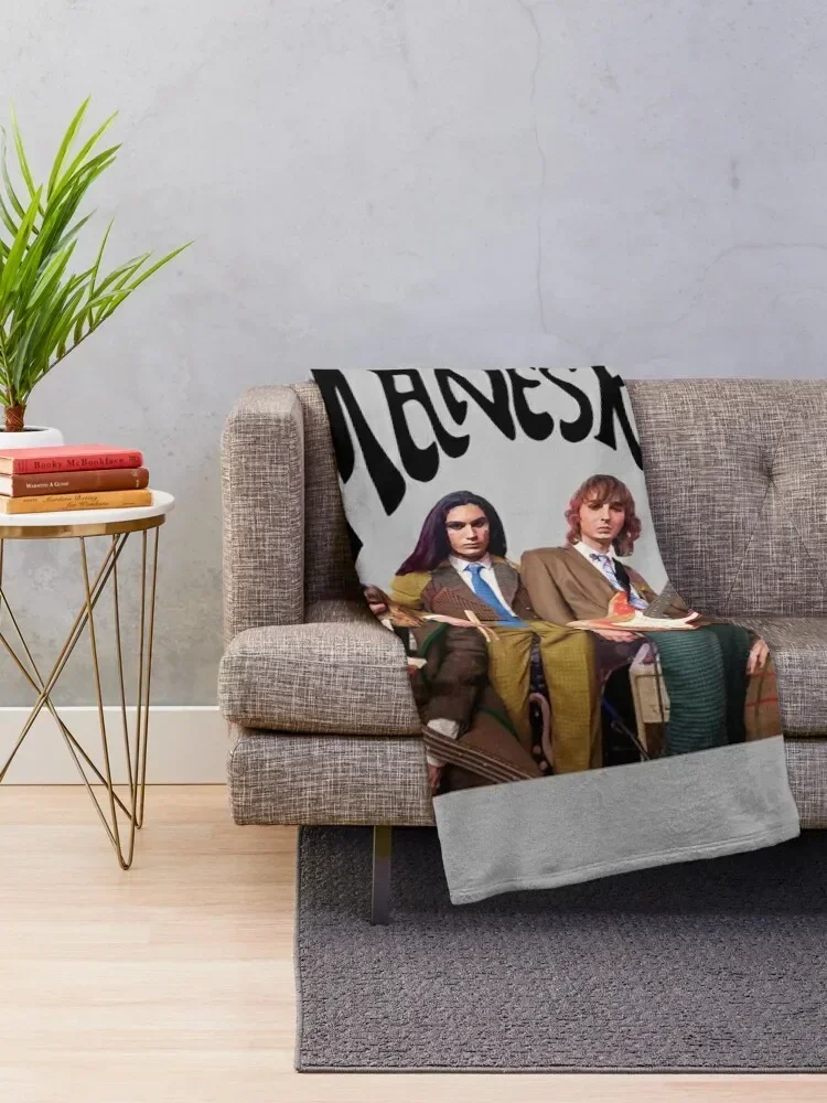 M?neskin rock band Maneskin 2 Throw Blanket Thermal Fashion Sofas Blankets For Sofas Flannel Blankets