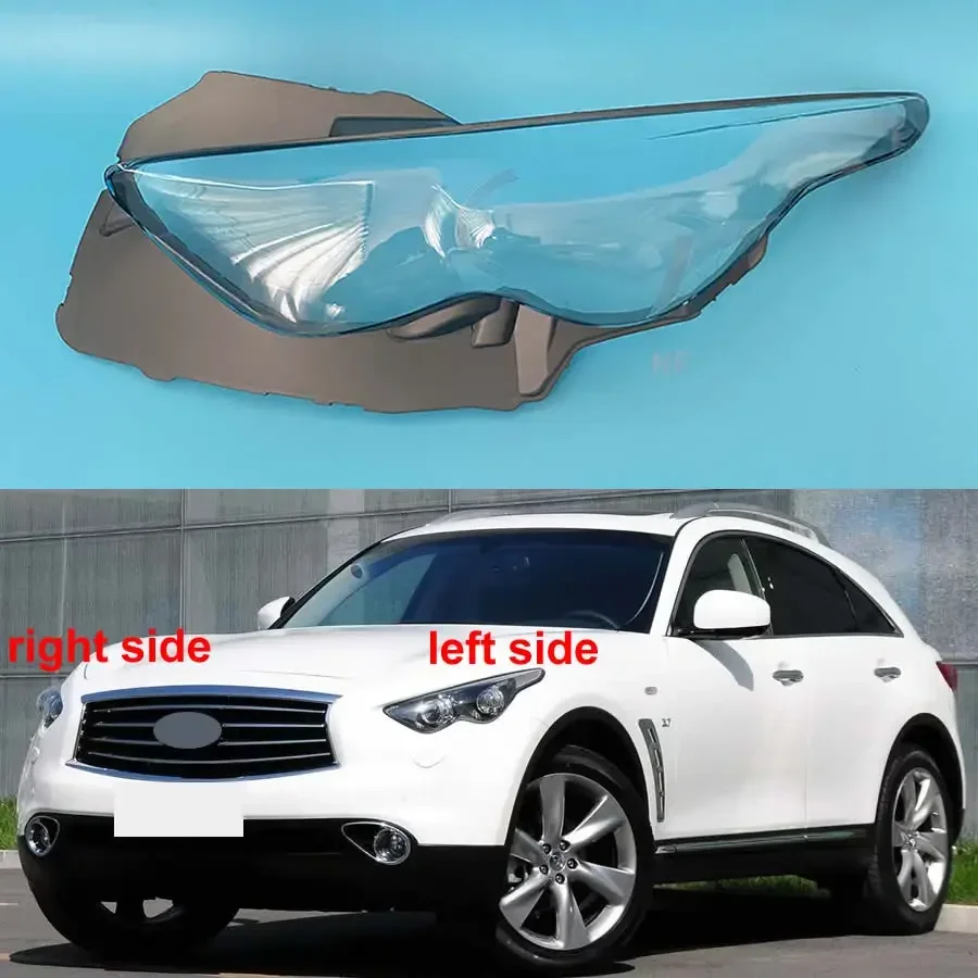 

For Infiniti QX70 2013 2014 2015 Headlamp Housing Transparent Mask Cover Headlight Shell Plexiglass Replace Original Lens