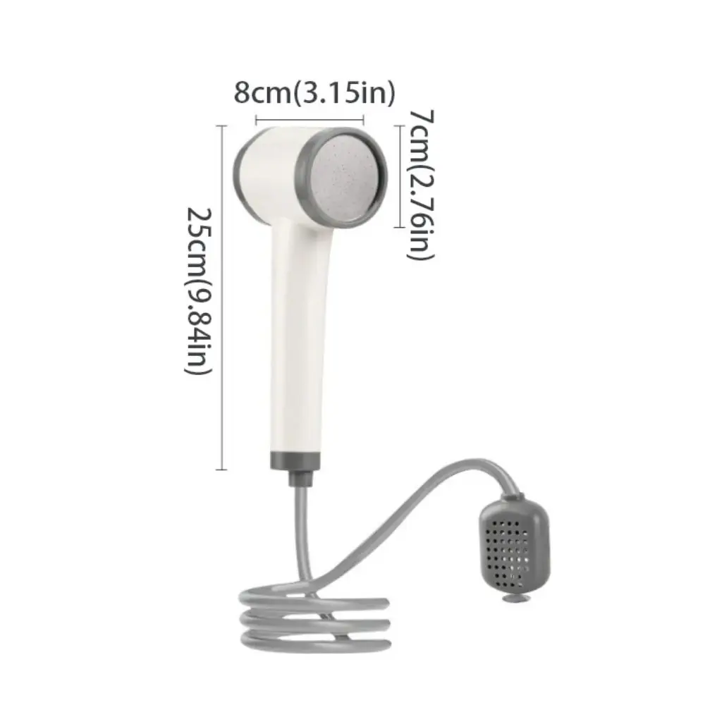 Self-priming Portable Shower Adjustable Massage Bubble Rechargeable Shower Battery Powered Outdoor Shower Car Washing