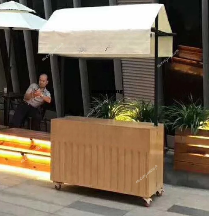 European solid wood float display shopping mall supermarket