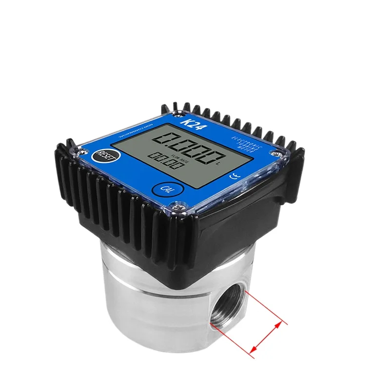 1/2 Inch Digital Gear Flow Meter Liquid Fuel Counter For Diesel Engine Oil Urea Soybean Oil Hydraulic Fluid