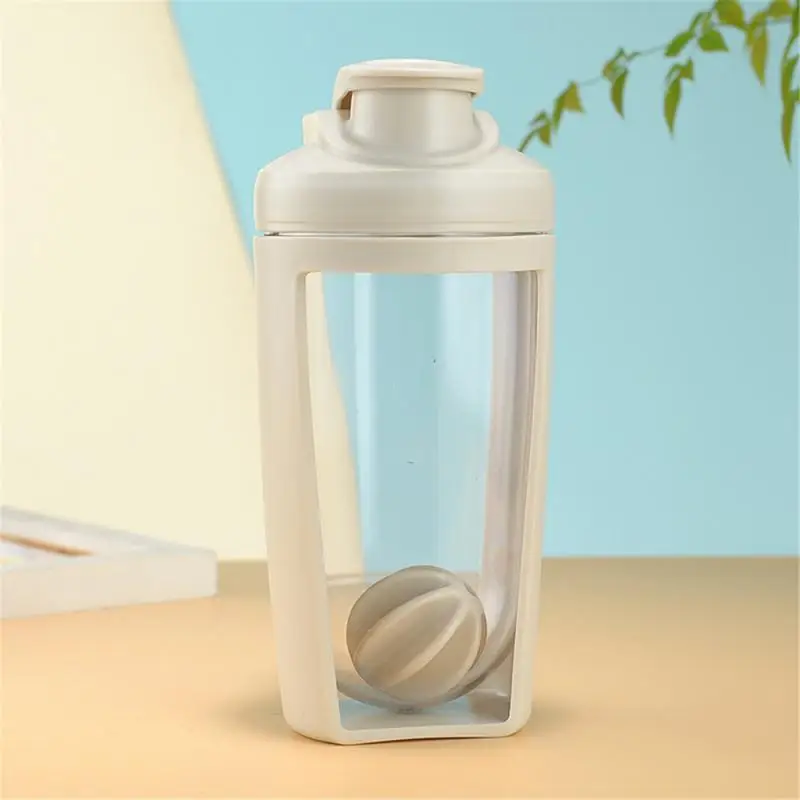 500ML Blender Shaker Bottle with Plastic Whisk Ball BPA Free Plastic Protein Shakes Leakproof for Powder Workout Gym Sport