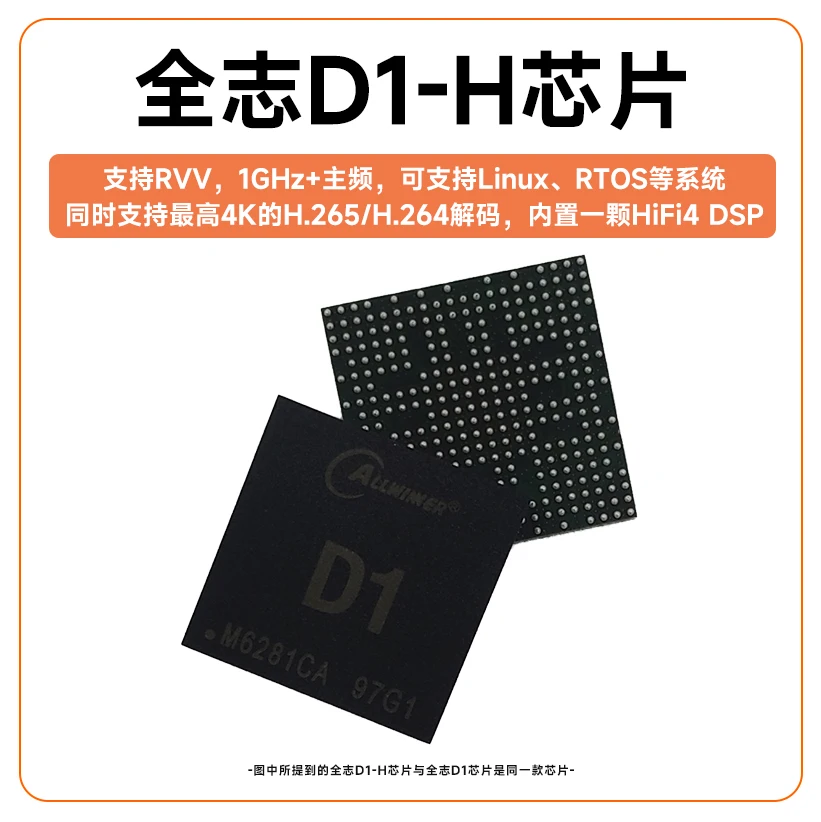 D1-H chip Alibaba Capocchia di Spillo RISC-V C906