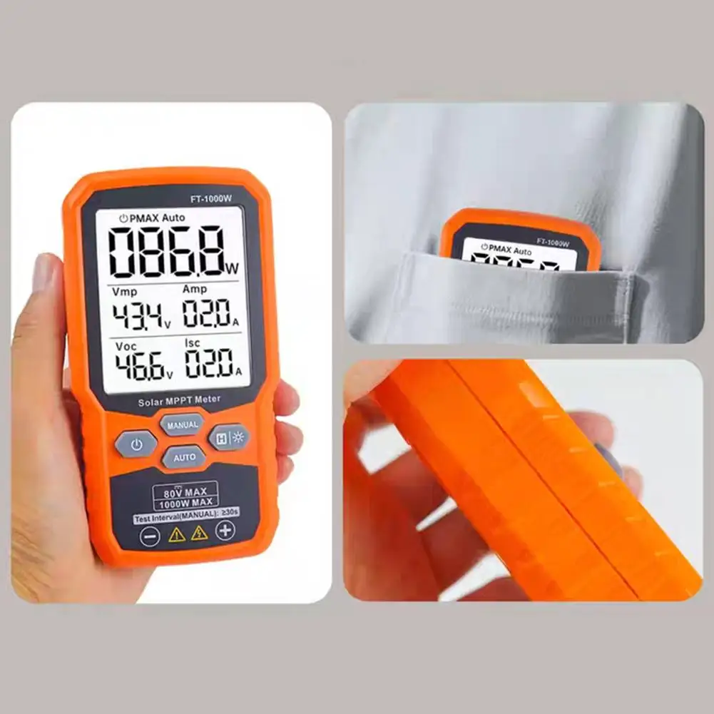 

Устройство измерения мощности MPPT Солнечный счетчик Измерение электроэнергии Функция автоматического отключения электроэнергии для фотоэлектрических панелей