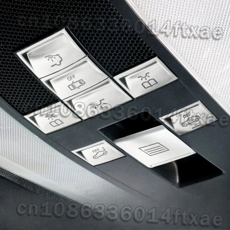 

Suitable for Mercedes-Benz GLK300 Interior C200 E260 Roof Sunroof Reading Light Button Sticker E200 Modification Accessories