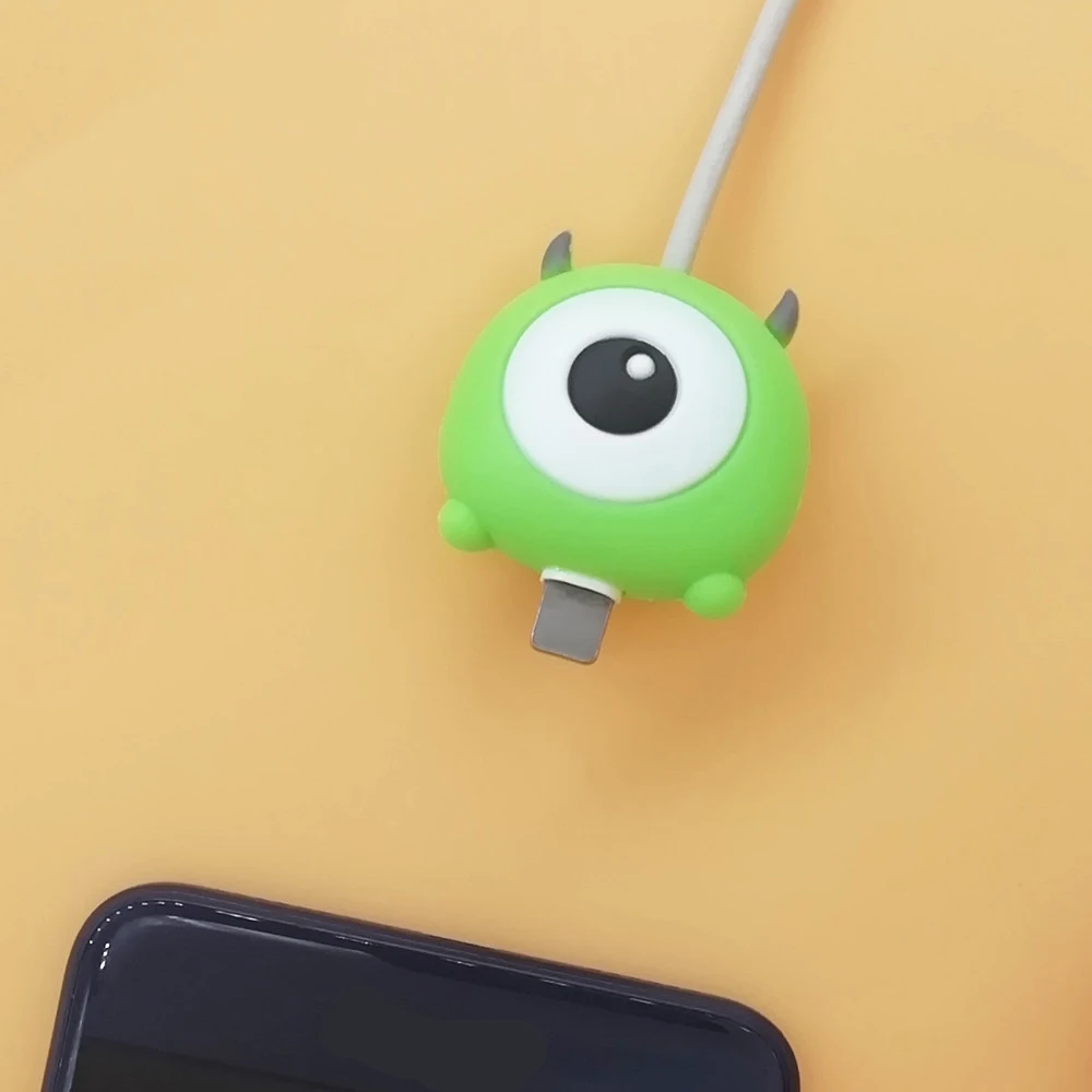 Cute Cartoon kabel Winder Protector kabel drutu organizator Saver uchwyt kabel danych telefon przewód Protector akcesoria dla iPhone