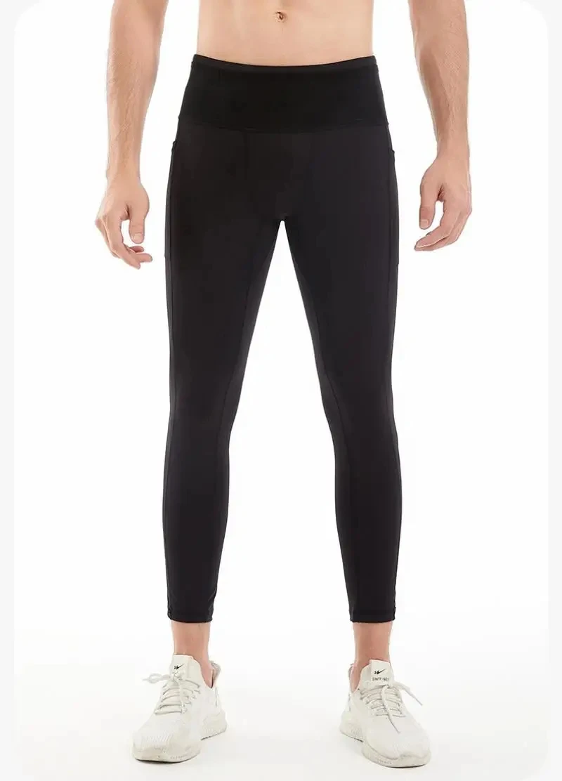 Herren-Kompressions-Laufhose, Radfahren, lange Leggings, Outdoor-Sport, Basketball, Fitness, Jungs, Fitnessstudio, Reiten, Wandern, Strumpfhosen, 6 Taschen – Detail 15