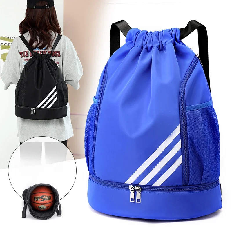 Drawstring Bag Bundle Bags Backpack Large Capacity Sports Football Basketball Outdoor Mountaineering Travelling Camping Backpack