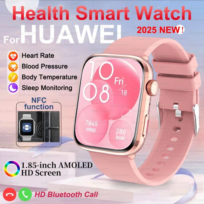 

New Ladies's Bluetooth Call NFC Smart Watch Heart Rate Blood Pressure Women's Health Sports Tracking IP68 Waterproof Smartwatch